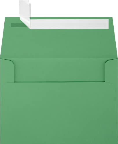 LUXPaper A6 Invitation Envelopes | Peel & Press | 4 3/4" x 6 1/2" | Holiday Green | 80lb. Text | 500 Qty