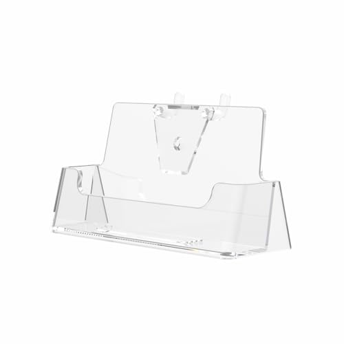 Marketing Holders 24 Pack Pegboard Business Card Holder Clear Acrylic Holds 3.5" x 2" Gift Cards Space Saving Rack for Medical Complexes and Doctors Offices