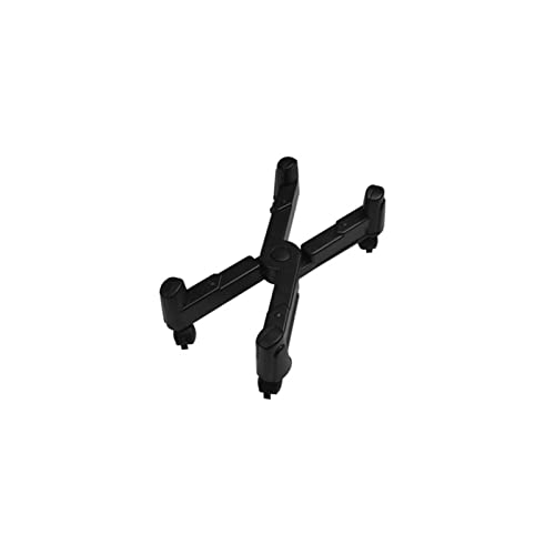 ZTHYSHXA CPU Holder Stand CPU Stand Thickened X-Type Pc Cooling Pulley Host Tower Bracket Heavy-Duty Pc Host Chassis Holder can Freely Adjust whe Width with Wheels Computer Tower Stand(Color:Black)