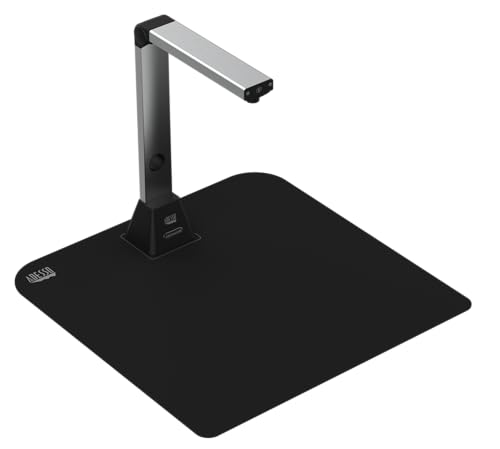Adesso 4K 8.0 Megapixel Document Camera Classroom Projector for Teachers Video Recording, Photo Capture, OCR Text Recognition, Digital Zoom & Autofocus, Instant Business Scanner Camera Cybertrack 820