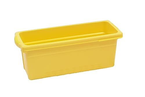 Copernicus Small Recycled Plastic Open Cubby Bin Storage Tub Organizer for Classrooms, Yellow