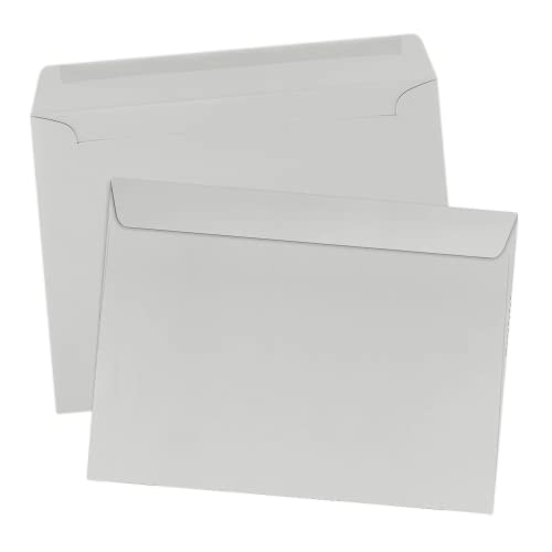 LUXPaper 9 x 12 Booklet Envelopes | Gray Kraft | 28lb. Text | 500 Qty