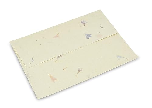 Kathmandu Valley Co. Lokta Envelopes for 5x7 Cards, Cornflower (100 Pack)