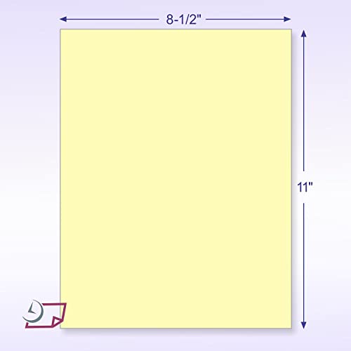 NextDayLabels NCR, 8.5" x 11", Pack of 500 Sheets, CFB Canary