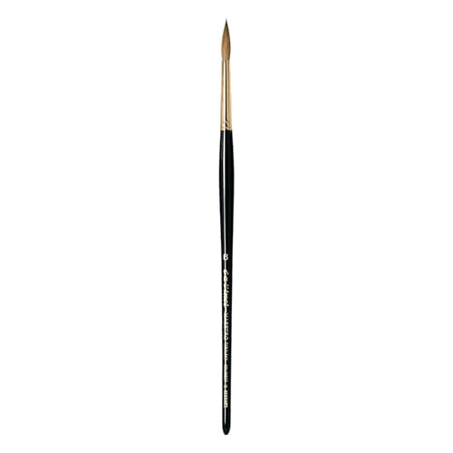 da Vinci Watercolor Series 11 Maestro Paint Brush, Fuller English Round Kolinsky Red Sable, Size 6