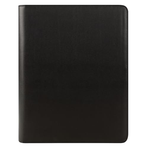 FranklinCovey - Simulated Leather Ring-Bound Binder for FranklinCovey Planners | Simulated Leather - Open Binder (Monarch, Black)