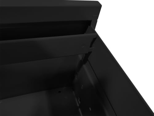 LOONGYOON 5 Drawer Lateral Metal File Cabinet with Lock Steel Versatile Filing Organization Storage Cabinets for A4 Legal/Letter Size Office Home Assembly Required Anti-Tilting Waterproof Black