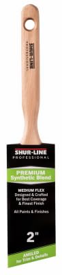 Shur-Line 2" Synthetic Blend Professional Angled Paint Brush with Wood Handle - Quantity of (4)