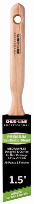 Shur-Line 1.5" Synthetic Blend Professional Angled Paint Brush with Wood Handle - Quantity of (4)
