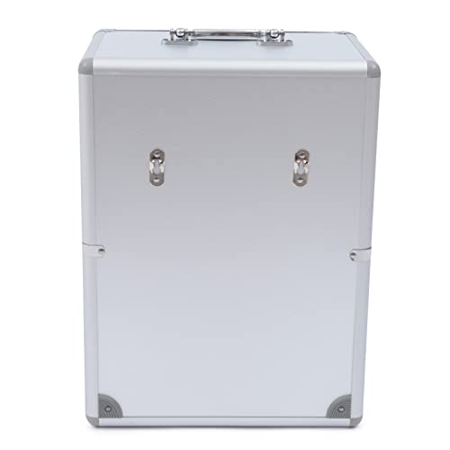 Aluminum Alloy Pocket Chart Cell Phones Storage Cabinet for Cell Phones, Mobile Phone Safe Storage Gadget for Classroom Home Table Office, Wall-Mounted with a Locked, Can be Carried by Hand (24 Slots)