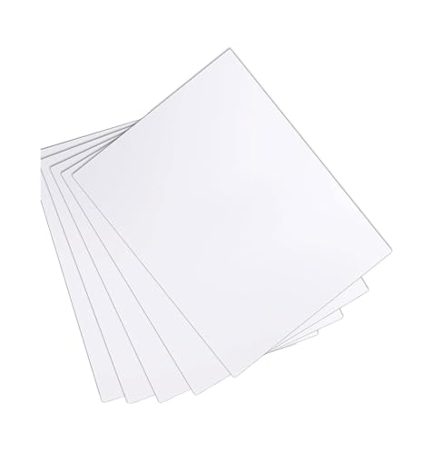 5 Pack White PVC Foam Board Sheets(0.8x60x60cm)