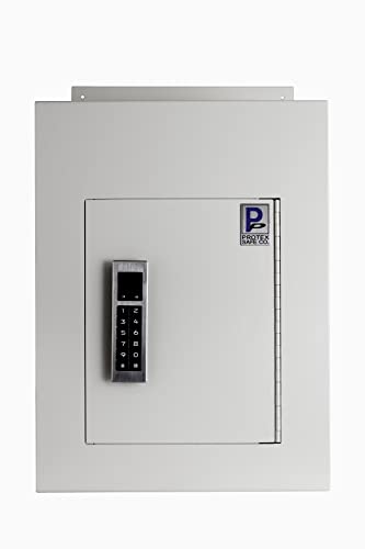 Protex WDC-160E Wall/Door Through Heavy Duty Large Drop Box,for Keys, car remotes, Cash, Checks and envelopes, Pre-drilled mounting Holes, with Adjustable Chute,Digital Electronic Lock