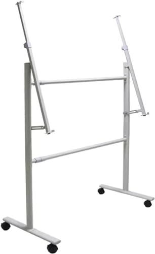 JKSVTF Adjustable Metal Stand for Whiteboard Chalkboard,Mobile Whiteboard Easel with Wheels for Office, Classroom,Home