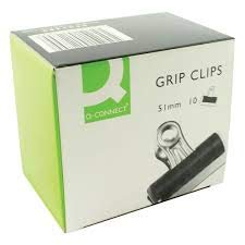 Rapesco 50mm heavy duty letterclips, PACK of 10