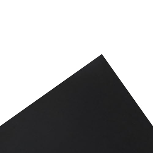 PA Paper Accents Smooth Cardstock 8.5" x 11" Black, 80lb colored cardstock paper for card making, scrapbooking, printing, quilling and crafts, 250 piece pack