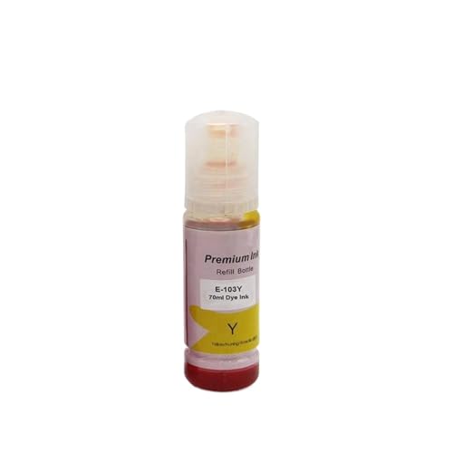 DVBKXIZT 103 Refill Dye Ink Compatible with L1110 L3100 L3110 L3111 L3116 L3150 L3151 L3156 L3160 5190 Printer Models Ink Replacement(1 Bottle mag 70ML)