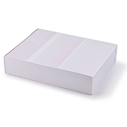 ABC Blank Check Stock Paper - Computer Voucher Checks - Versa Check Refills - Check on Top - Stub on Bottom - Stock Payroll Sheets - Laser Printer Compatible - Ideal for Home Business (500, Gray)