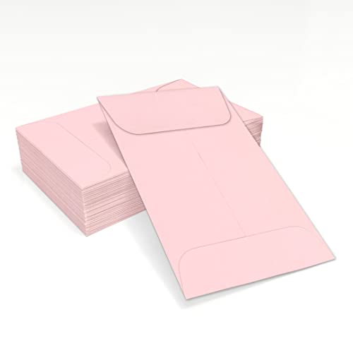 LUXPaper #1 Coin Envelopes | 2 1/4" x 3 1/2" | Candy Pink | 80lb. Text | 250 Qty