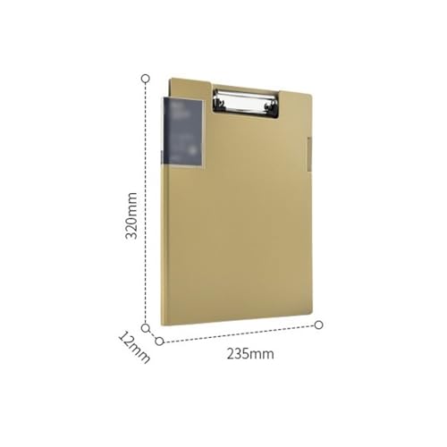 Filing Envelopes 2 Pcs Single Clip A4 Folder with Internal Pockets Multi-Purpose Writing Pad for Data Contract Papers Storage Plastic Folders