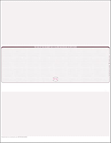 3000 Middle Burgundy Linen Blank Laser Check Stock