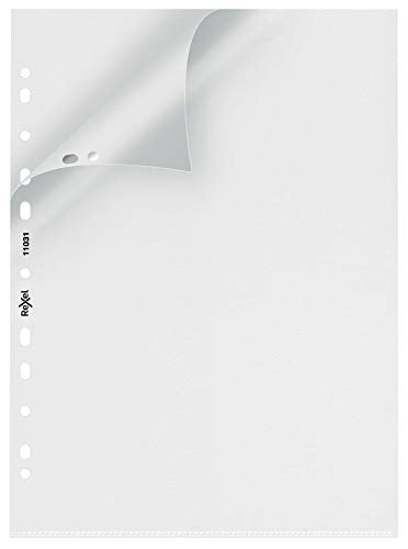 Rexel Nyrex Premium A4 Punched Pockets, Top & Left Opening, Embossed, Pack of 25, 11031