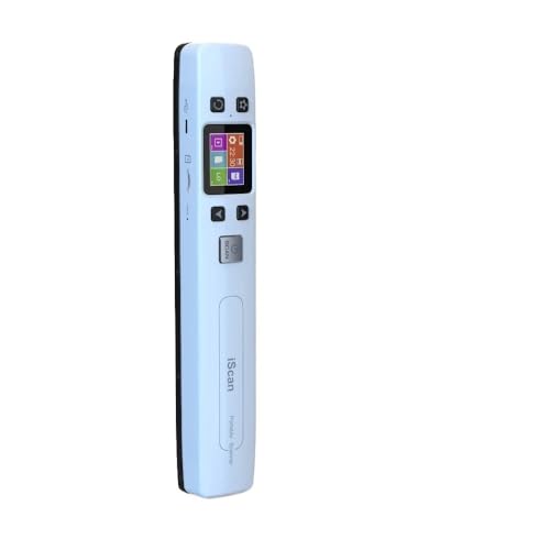 Portable iScan Document Photos Scanner 1050DPI Support WiFi & Rechargeable Handheld Scan Photo Mobile JPG/PDF Format(White WiFi 32g)