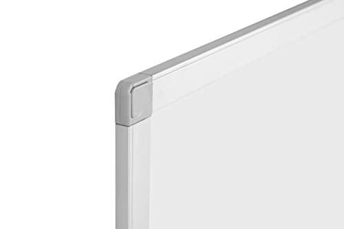Boardsplus Magnetic Combination Board, 60 x 45 cm, Cork and Lacquered Steel Surface, Aluminium Frame