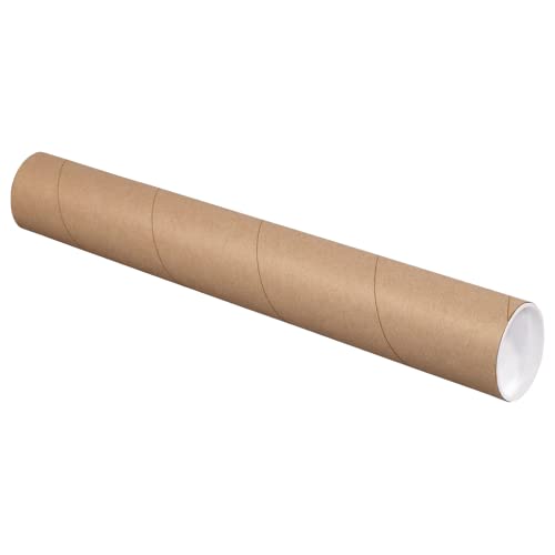 BOX USA Mailing Tubes 3x16, 24-Pack for Shipping, Mailing & Storage