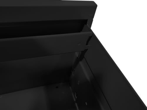 Large Metal File Cabinet Lockable Tall 5 Drawer Lateral Steel Filing Cabinet with Lock & Large Drawer Lockable File Cabinet Filing Cabinet Office File Cabinets Printer Stand for Home Office (Black)