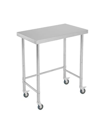 Garvee Stainless Steel Work Table 18x32 in with Wheels