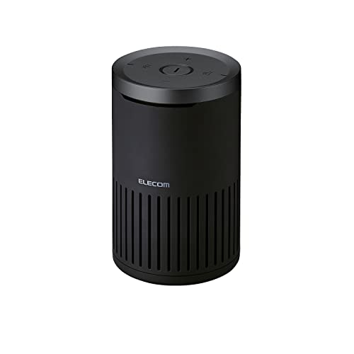 Elecom HS-SP02M2BK Speakerphone for Conferences, USB Connection, Noise Reduction Function, Echo Cancellation, Supports Auto Gain Control, Approx. 11.8 fl oz (350 ml) Can Size, Omnidirectional