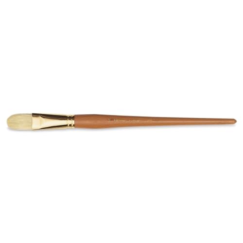 Raphael D'Artigny 3592 Interlocked White Bristle Brush, Filbert, 24