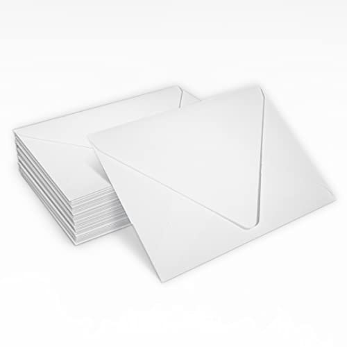 A2 Contour Flap Envelopes (4 3/8 x 5 3/4) - White - 100% Recycled (500 Qty.)