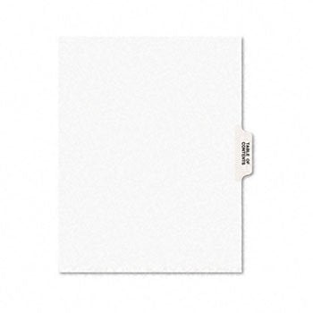 Avery White Legal Index Dividers TAB,SIDE,LTR,TOC,25,WHT (Pack of30)