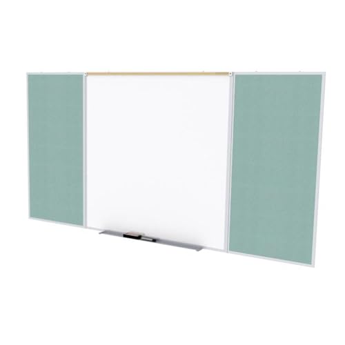 Ghent's Vinyl 4' x 16' Bulletin & Magnetic Whiteboard B-Set in Stone