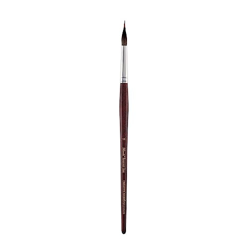 Creative Mark Mimik Reservoir Synthetic Kolinsky and Squirrel Liner Brushes - Wet Media Reservoir Brush for Paint, Acrylics, Watercolors Ideal for Artists, Calligraphers - Size #10