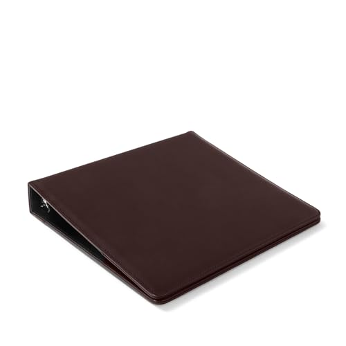 Leatherology Deluxe 3-Ring Presentation Binder - Leather - Brown