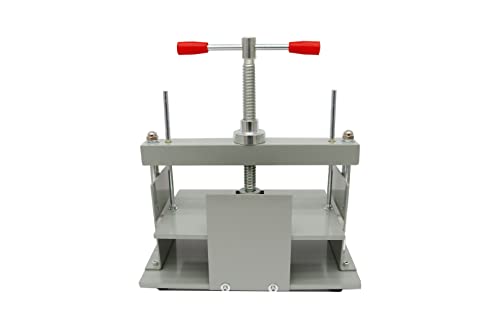 INTBUYING Manual Paper Press Machine A4 Book Steel Notes Invoice Bookbinder Press Bookbinding Notes Office Invoice Bookbinder Flattening Machine 3306lbs (1500kg) Pressure