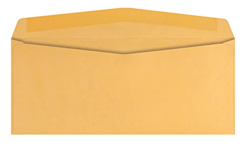 Quality Park Kraft Envelopes, #12, 4-3/4 x 11, 28lb, Brown Kraft, 500/Box (11462)