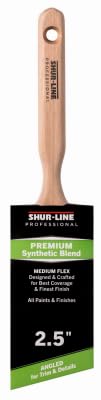 Shur-Line 2.5" Synthetic Blend Professional Angled Paint Brush with Wood Handle - Quantity of (2)