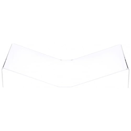 Plymor Clear Acrylic Open Book Display Stand, Flat, 19.625" W x 12" D x 3.5" H