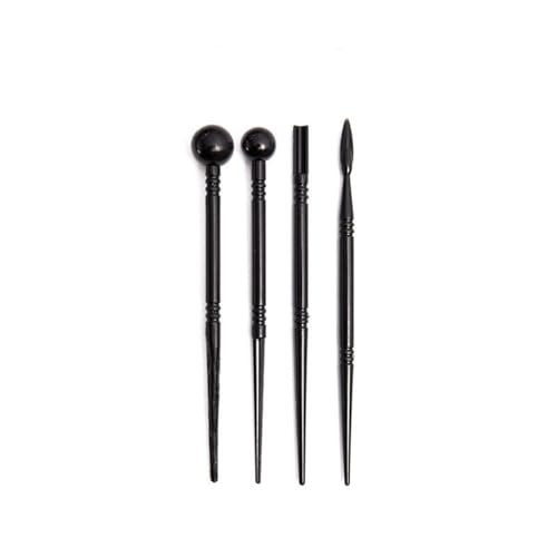 QVEZPRYX Clay Tools 21 Sets of Press Board Silicone Spot Drill Pen Pellet Rod Multi-Shape