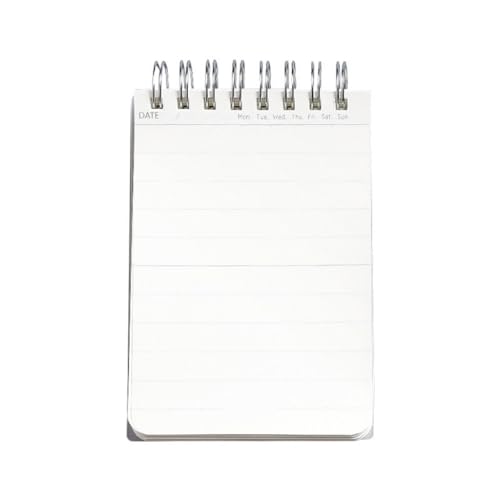 ASWRTYJO PP Cover Notebook Coil Book Flipped Horizontal Line A7 Student