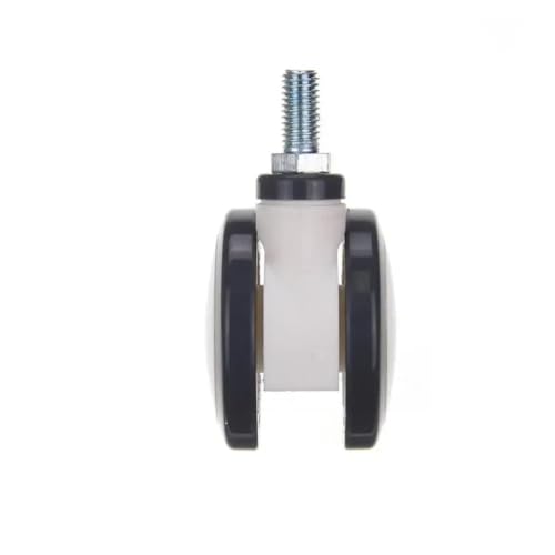 4PCS 3 Inch PU Dual Wheel Casters with M12x25