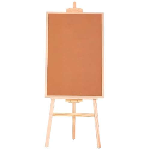 HDYZJQ Large Cork Board Bulletin Board, Free Standing Bulletin Board with Stand, Double Sided Combo Message Board for Paste Notes, Photos, Schedules, Includes Push Pins(32x48in(80x120cm))