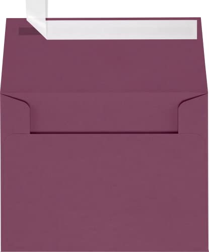 LUXPaper A2 Invitation Envelopes | Peel & Press | 4 3/8" x 5 3/4" | Vintage Plum | 80lb. Text | 1,000 Qty