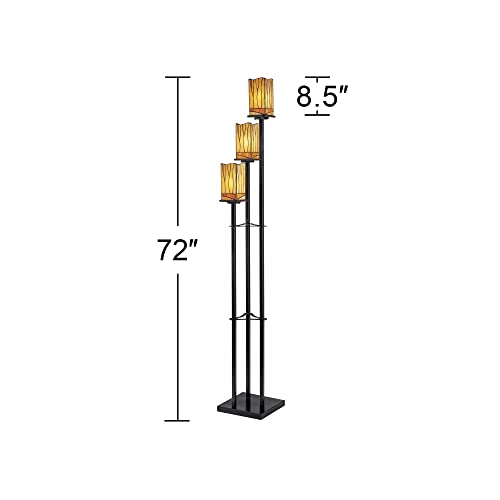 Sedona 72" Tall 3-Tier Floor Lamp with USB Dimmer Living Room