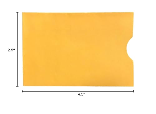 Raise Products 4-1/2" X 2-1/2" Small Gift Card Envelopes, Kraft Coin Envelopes #1 Great for Credit Cards/Cash/Coins/Small Parts (Kraft, 2000)