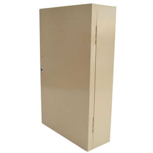 Yokoma 240 Position Key Cabinet Heavy-Duty Cold-Rolled Steel Wall Mount Key Organizer with 240 Key Cards & Numbered Hooks for Office,Hotel Beige