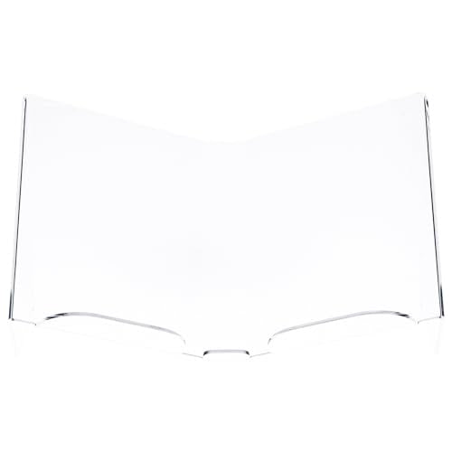 Plymor Clear Acrylic Open Book Display Stand with 2" Ledge, Tilted, 19" W x 12.25" D x 10.75" H